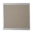 Noble House Cape Coral Outdoor Grey Alumnimum Bar Table with Glass Top