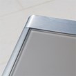 Noble House Cape Coral Outdoor Grey Alumnimum Bar Table with Glass Top