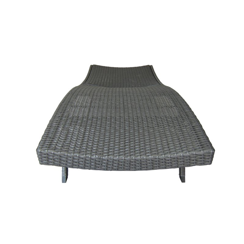 Noble House Kauai Outdoor Wicker Chaise Lounges (Set of 2) Grey - 304606