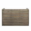 Noble House Linwood 4-Seater Acacia Wood Patio Chat Set in Gray/Dark Gray