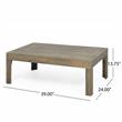Noble House Linwood 4-Seater Acacia Wood Patio Chat Set in Gray/Dark Gray