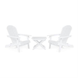 noble house bellwood outdoor  2 seater folding chat set white