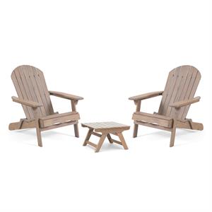 noble house malibu outdoor  2 seater chat set with side table gray