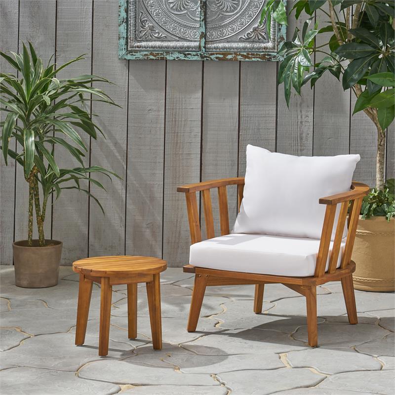 White wood patio online chairs