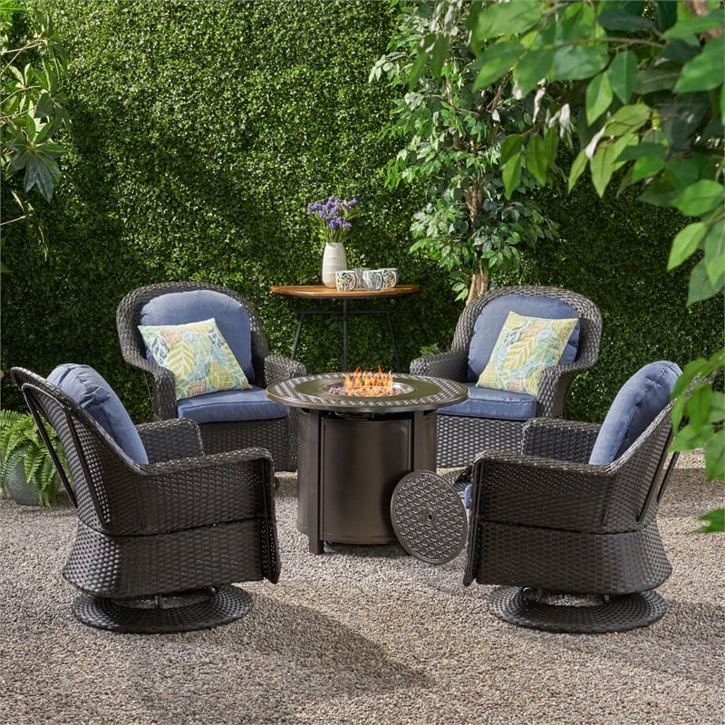 Fire pit discount with 4 chairs