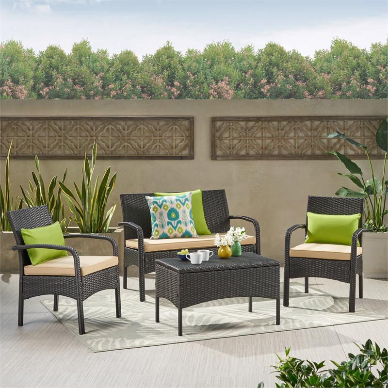 noble house 4 piece wicker