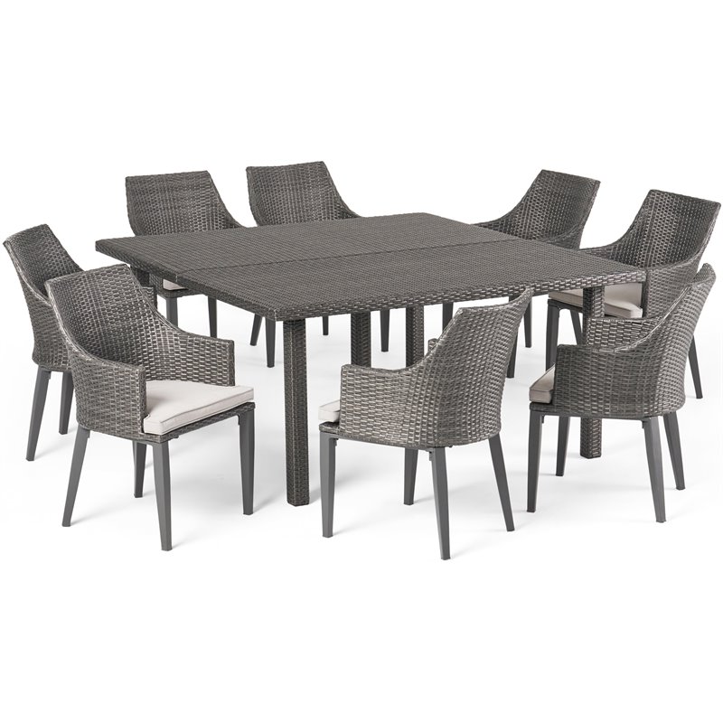 noble-house-arnell-9-piece-wicker-square-patio-dining-set-in-gray-bushfurniturecollection