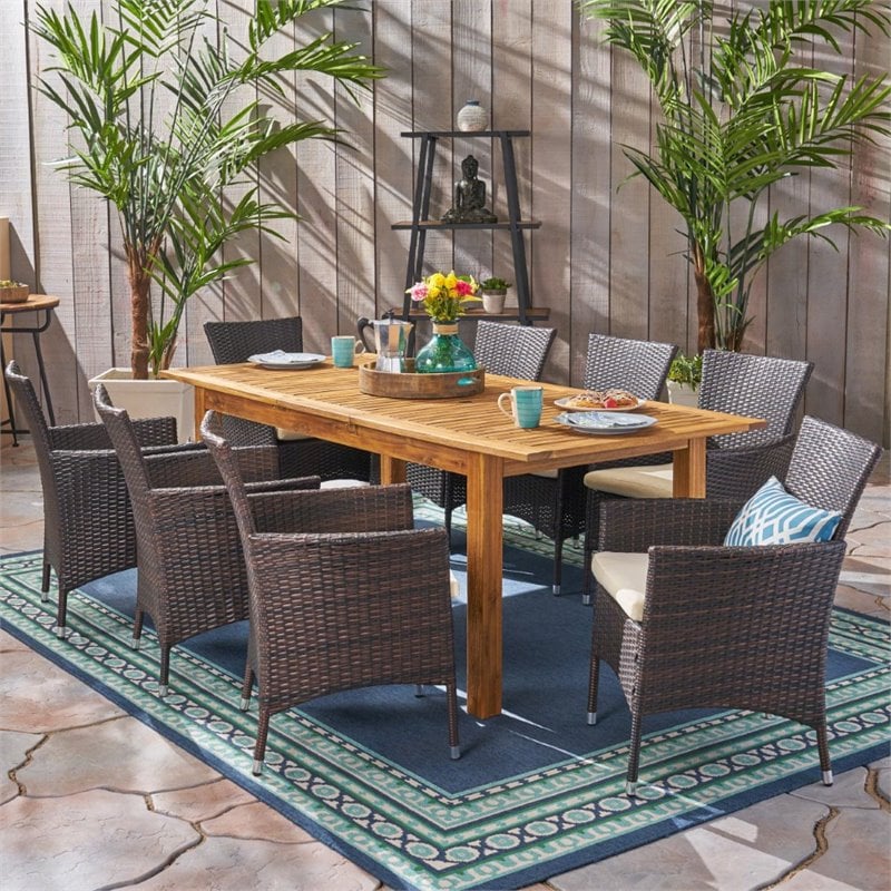 Expandable patio table online and chairs