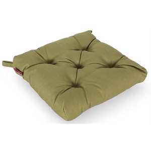 noble house bandel traditional fabric tufted indoor chair cushion in green