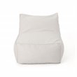 Noble House Water Resistant Fabric Bean Bag Chair in Gray Finish