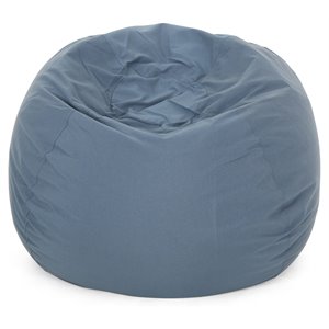 noble house rosalie bay outdoor water resistant fabric bean bag in blue