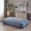 Noble House Caspio Indoor Water Resistant Fabric Lounger Bean Bag in Blue
