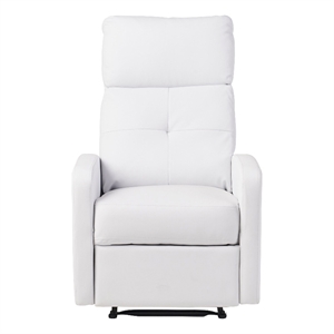 noble house samedi white pu recliner