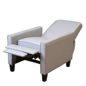 noble house delouth recliner club chair in grey