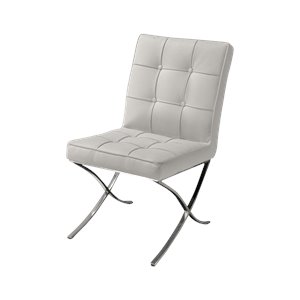noble house esperanza dining chairs in white (set of 2)
