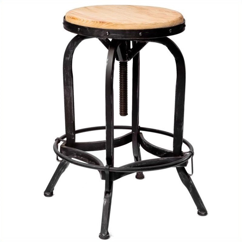 Weathered oak bar online stool