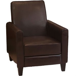 trent home delouth leather recliner