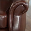 Noble House Orlando Leather Club Chair in Brown