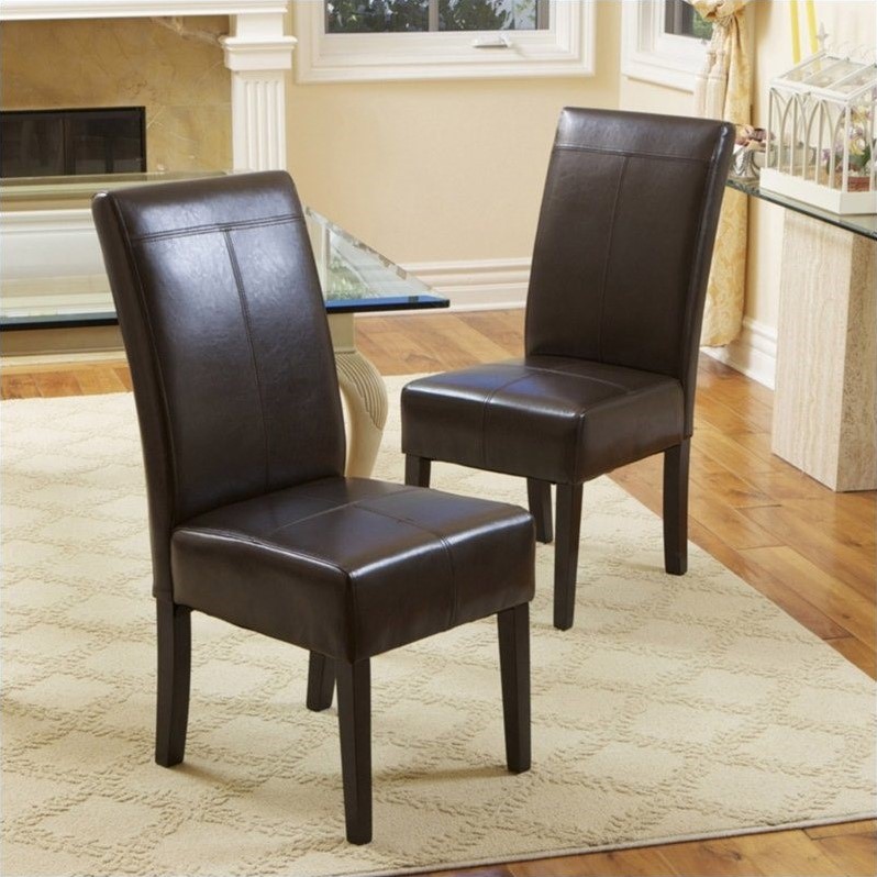 Noble House Anthony Dining Chairs in Chocolate Brown (Set of 2) | Cymax ...