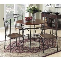 5 Piece Faux Marble Top Counter Height Dining Set - DA7241 5 Piece Faux Marble Top Counter Height Dining Set - DA7241