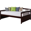 Dorel Living Morgan Full Wood Daybed in Espresso Chocolate