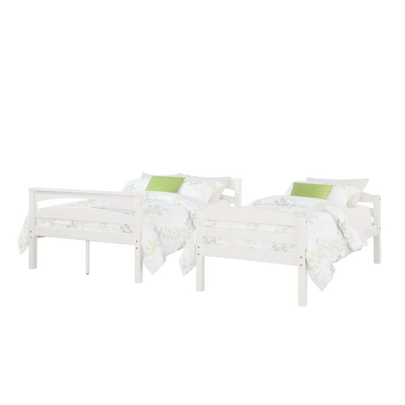 Dorel Living Brady Twin over Full Bunk Bed in White