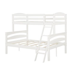 Dorel Living Brady Twin over Full Bunk Bed in White