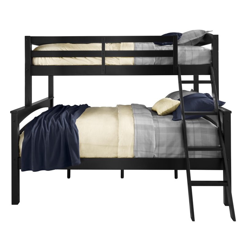 Dorel Living Brady Twin over Full Bunk Bed in Black