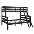 Dorel Living Brady Twin over Full Bunk Bed in Black