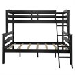 Dorel Living Brady Twin over Full Bunk Bed in Black