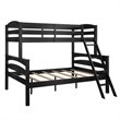 Dorel Living Brady Twin over Full Bunk Bed in Black