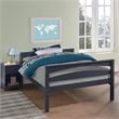 Dorel Living Brady Twin over Full Bunk Bed in Graphite Blue