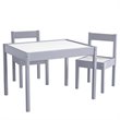 Baby Relax Hunter 3 Piece Table and Chair Set in Gray