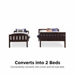 Dorel Living Airlie Twin over Full Bunk Bed in Espresso