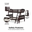 Dorel Living Airlie Twin over Full Bunk Bed in Espresso