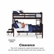 Dorel Living Airlie Twin over Full Bunk Bed in Espresso