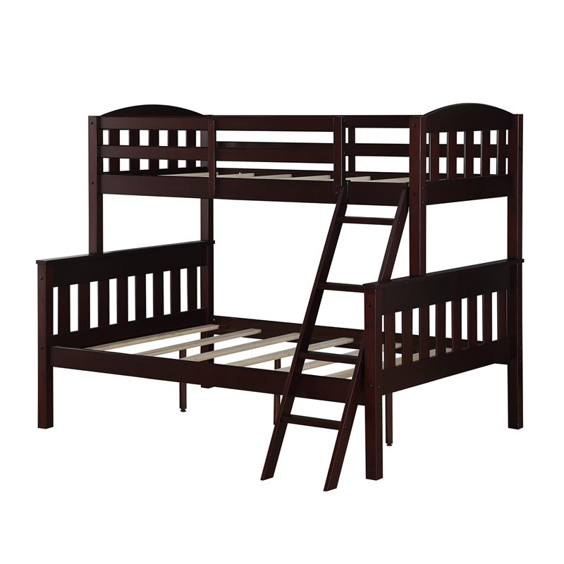 Dorel Living Airlie Twin Over Full Bunk Bed In Espresso 325 43 Dorel Living Airlie Twin Over Full Bunk Bed In Espresso