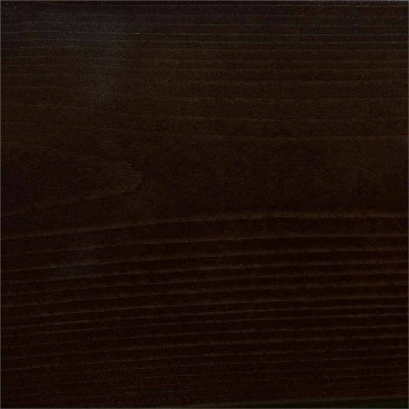 Dorel Living Harlan Twin Loft Bed with Desk in Espresso