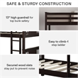 Dorel Living Dylan Twin Bunk Bed in Espresso
