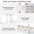 Dorel Living Dylan Twin Bunk Bed in White