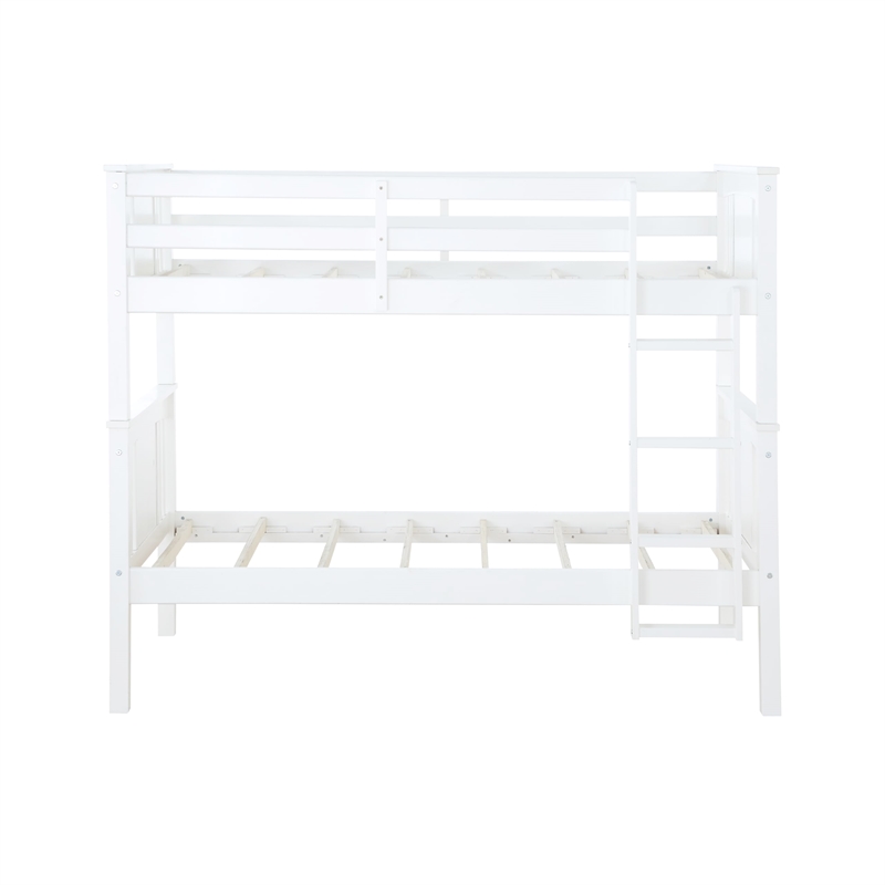 Dorel Living Dylan Twin Bunk Bed in White