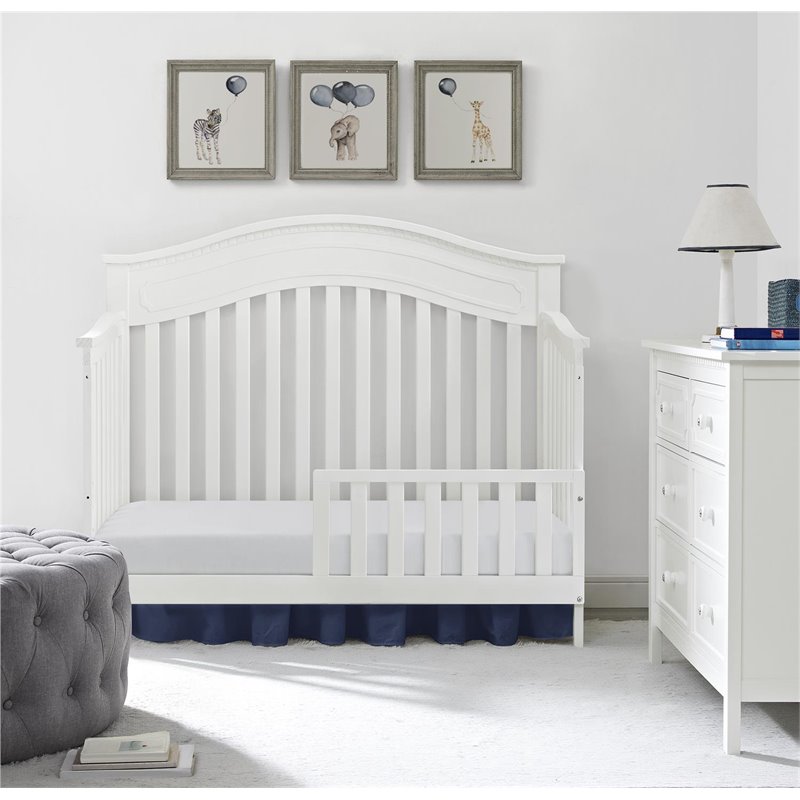 Baby Relax Rivers Toddler Guard Rail In, Baby Relax Rivers 6 Drawer Dresser In White