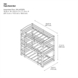 Dorel Living Sierra Twin over Twin Triple Bunk Bed in Mocha Brown