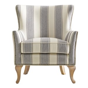 dorel living reva fabric accent chair in gray