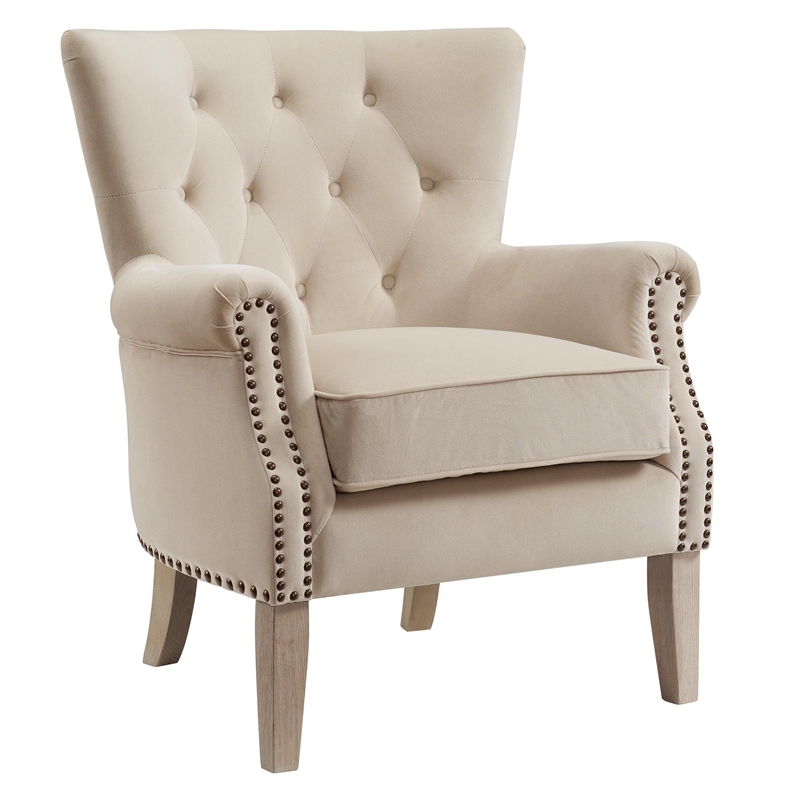 Dorel Living Accent Chair in Beige