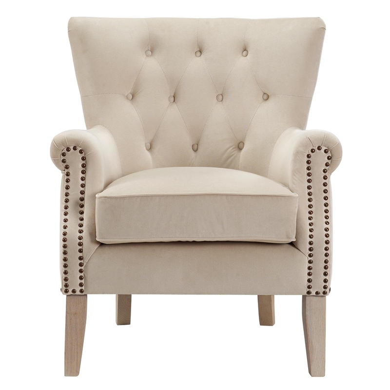 Dorel Living Accent Chair in Beige