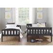 Dorel Living Airlie Twin Over Full Bunk Bed in Slate Gray