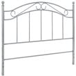 Dorel Living Winnie Queen Metal Spindle Headboard in Pewter