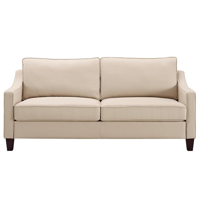Dorel Living Carlton Sofa In Beige And Espresso