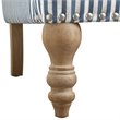 Dorel Living Jaya Accent Chair in Blue Stripe